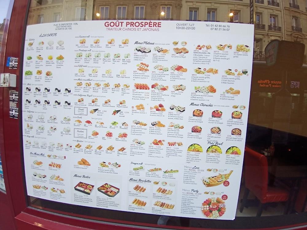 Goût Prospére - Menu Image 3